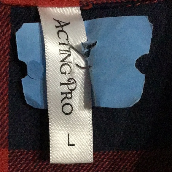 ACTING PRO WOMENS PLAID BUTTON DOWN SHIRT DRESS - Picture 3 of 13